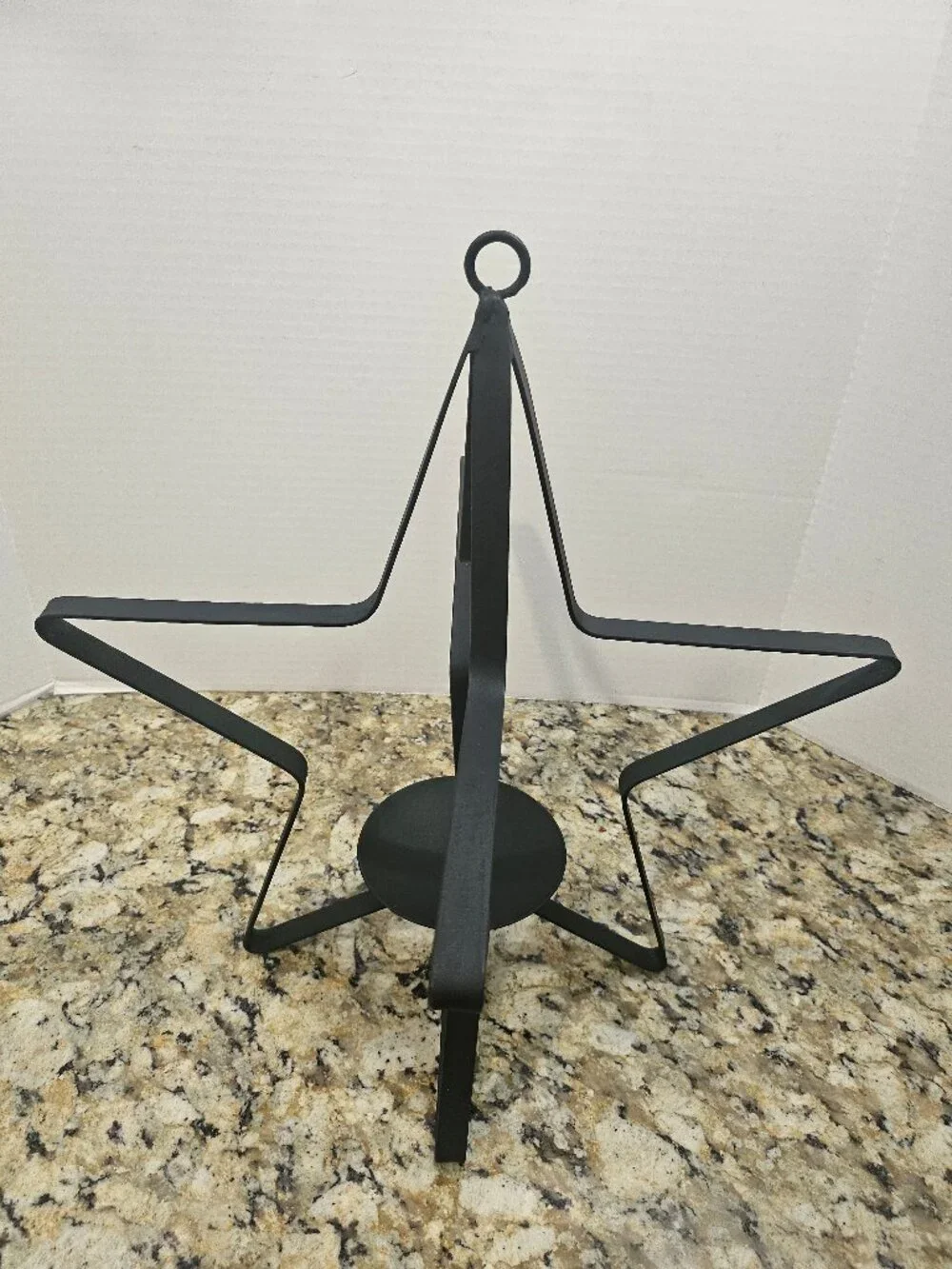 Modern Black Wrought Iron 3D  Candle Holder 17